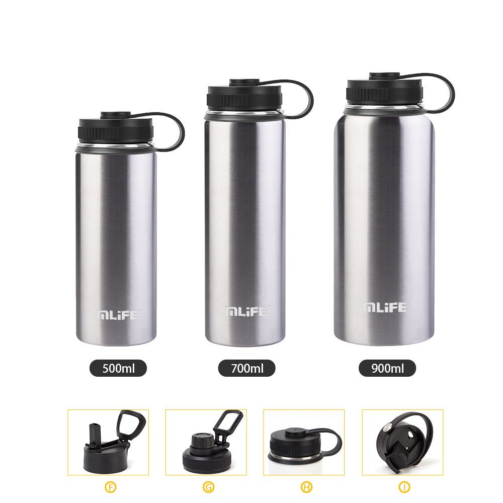 high quality 2023 custom white 500 ml coated stainless steel water bottle double wall triple insulated vacuum flask