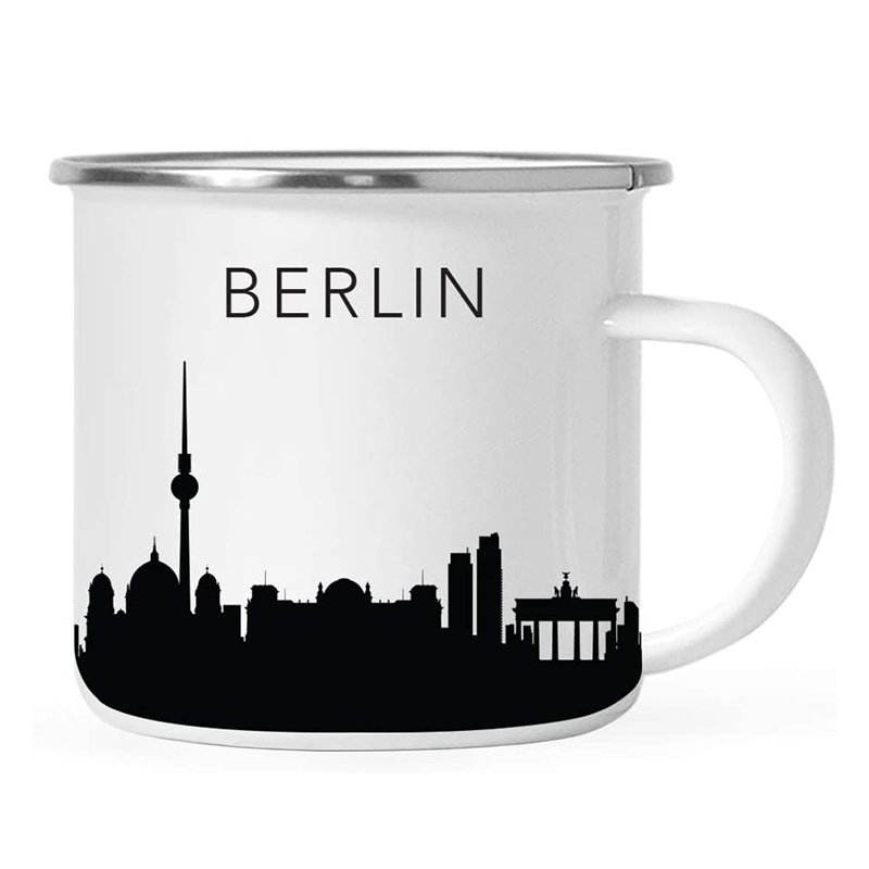 Rolled Edge Drinkware Enamel Mug Customise Colour Enamel Mugs for Coffee