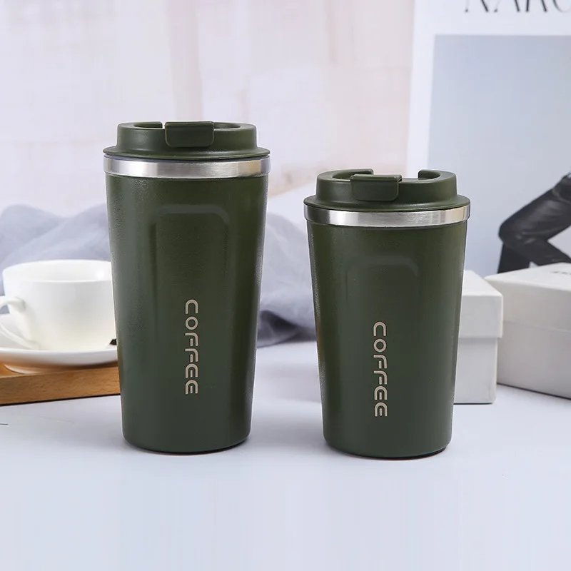 Stainless Steel Coffee Cup Travel Thermal Mug Leak-Proof Thermos Bottle Tea Coffee Mug Vacuum Flask Insulated Cups