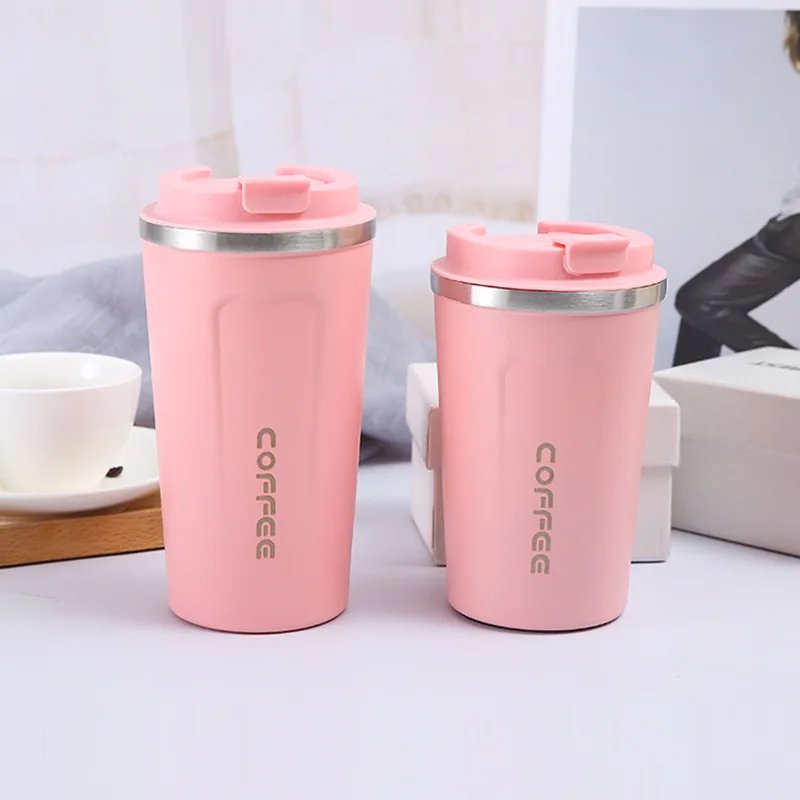 Stainless Steel Coffee Cup Travel Thermal Mug Leak-Proof Thermos Bottle Tea Coffee Mug Vacuum Flask Insulated Cups