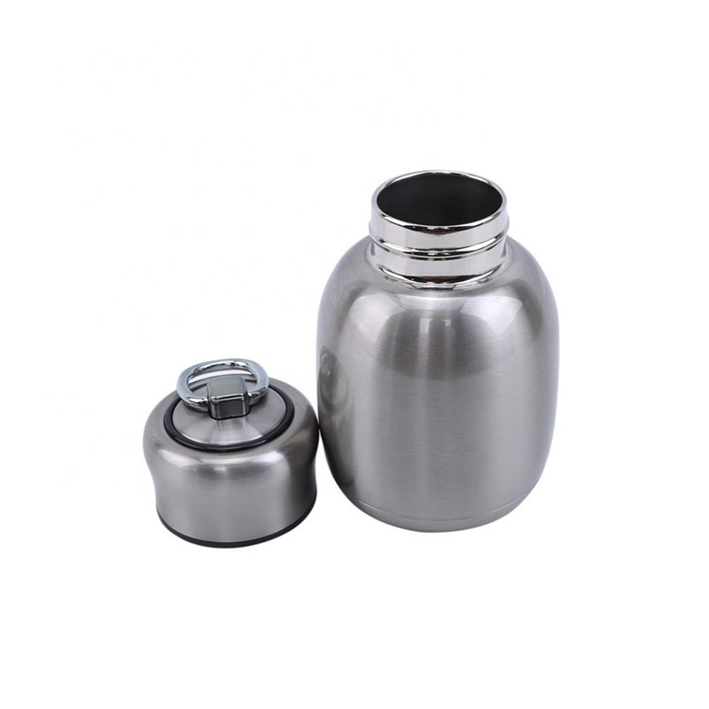 300ml cute gourd design double stainless steel vacuum insulated flask pocket small metal water bottle for kids