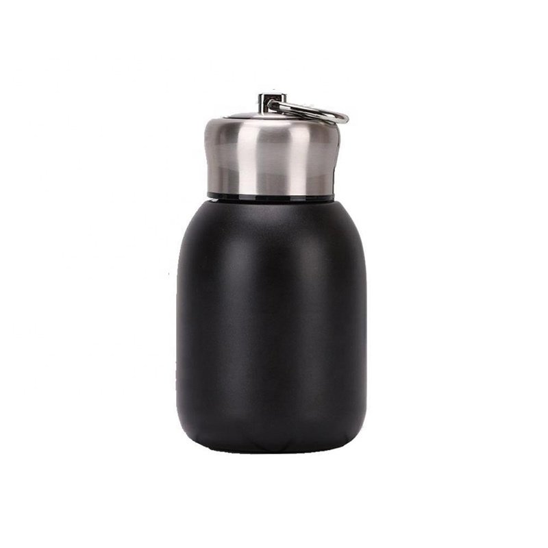 300ml cute gourd design double stainless steel vacuum insulated flask pocket small metal water bottle for kids