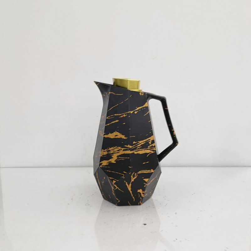 BOYANG Cheaper Vacuum Flask 1L 24 Hour Heat Retention Mocha Pot Glass Interior Thermos Flask With Plastic Housing