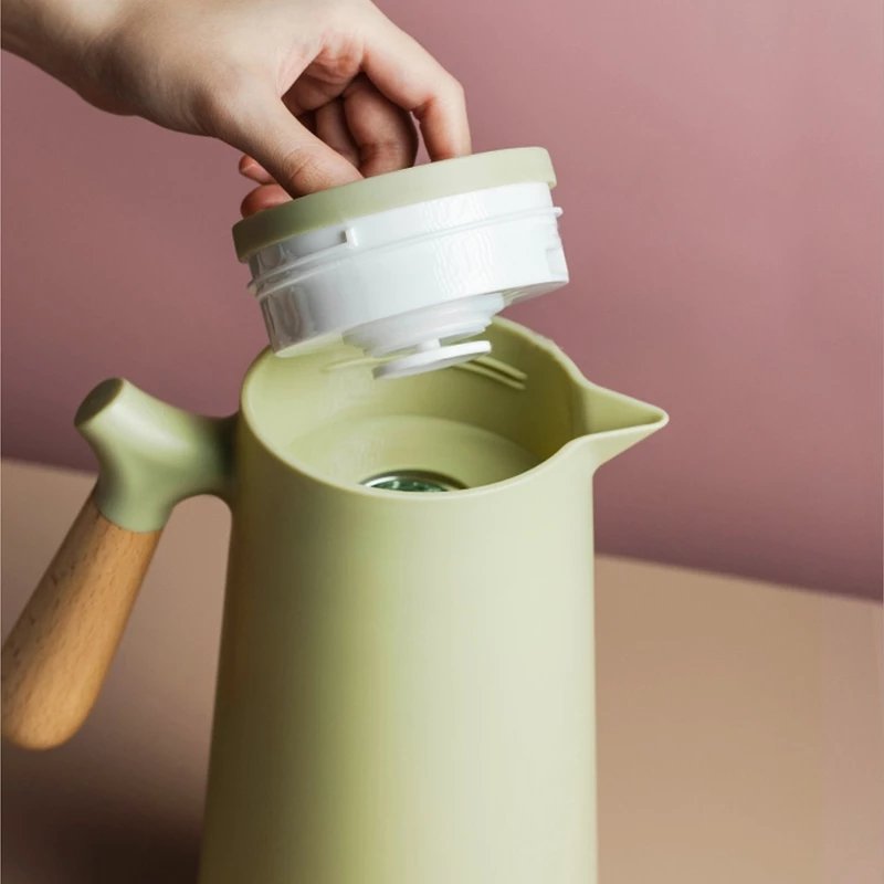 Factory Wholesale 1000ML Vacuum Insulation Pot Double Wall Glass Liner Thermos Bottle Vacuum Flasks