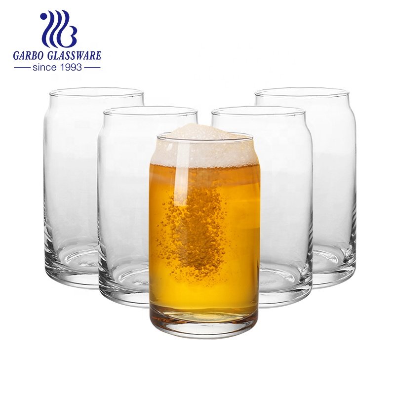 High Quality Large Beer Glass Mug With Handle Custom Logo on Drinking Glass Mugs Stein Water Cup For Bar Alcoholic Beverages Set