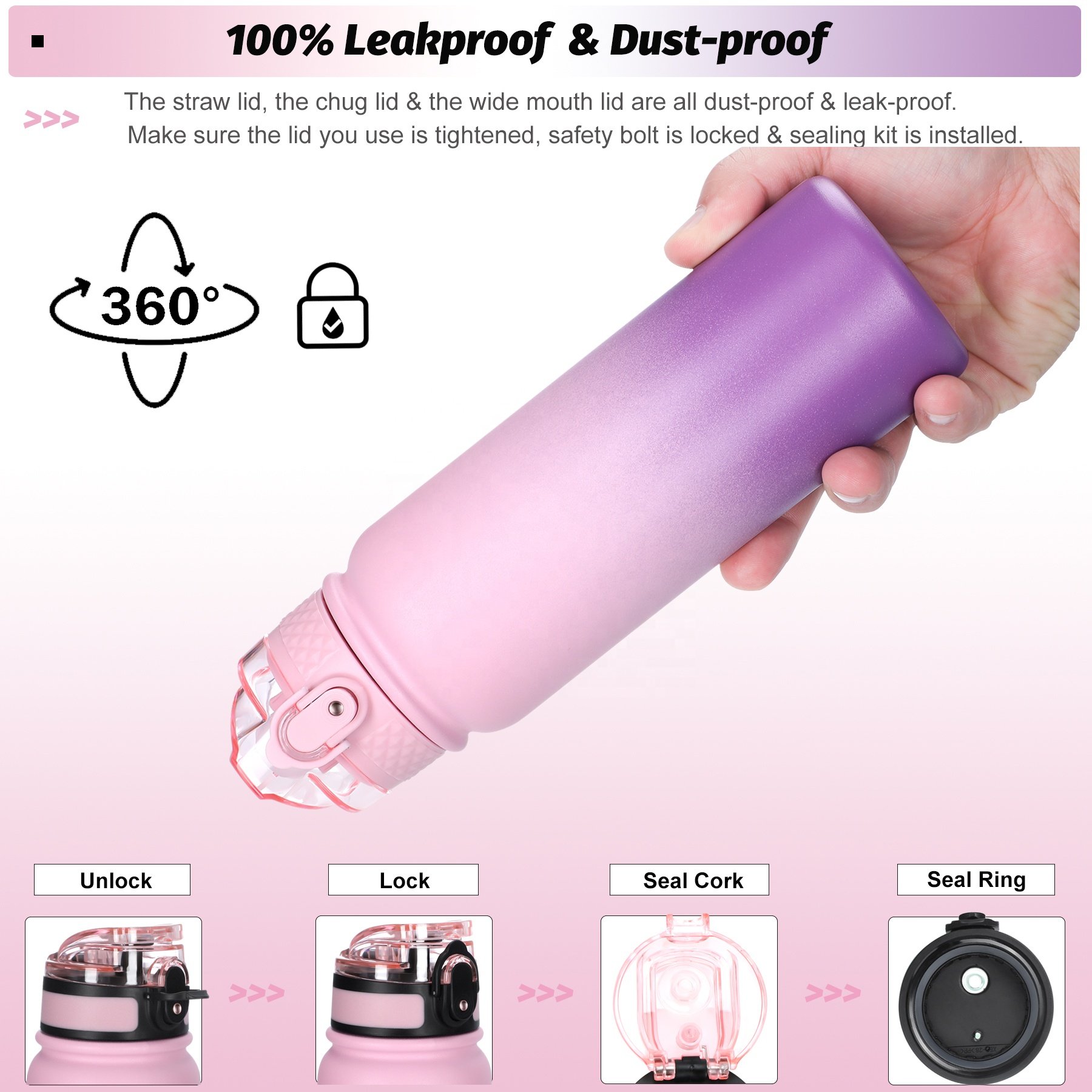 20oz Stainless Steel water bottleThermal Vacuum Flask Double Wall Outdoor Sports Water Bottle With Custom Logo For Sports