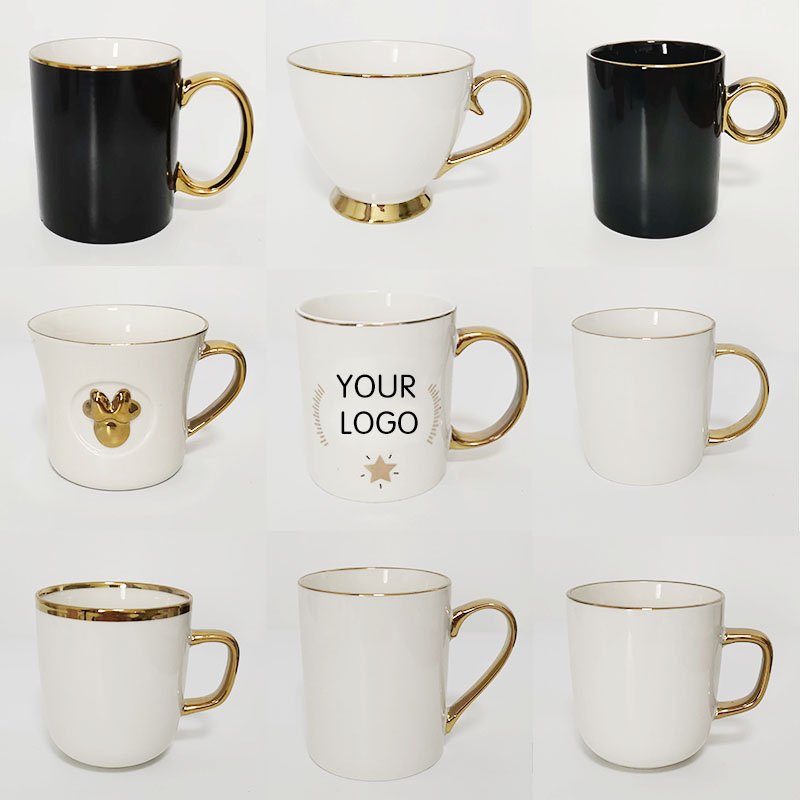 Custom Mugs With Logo Promotional Porcelain Blank White Coffee Mugs Cup Supplier Ceramic Mugs