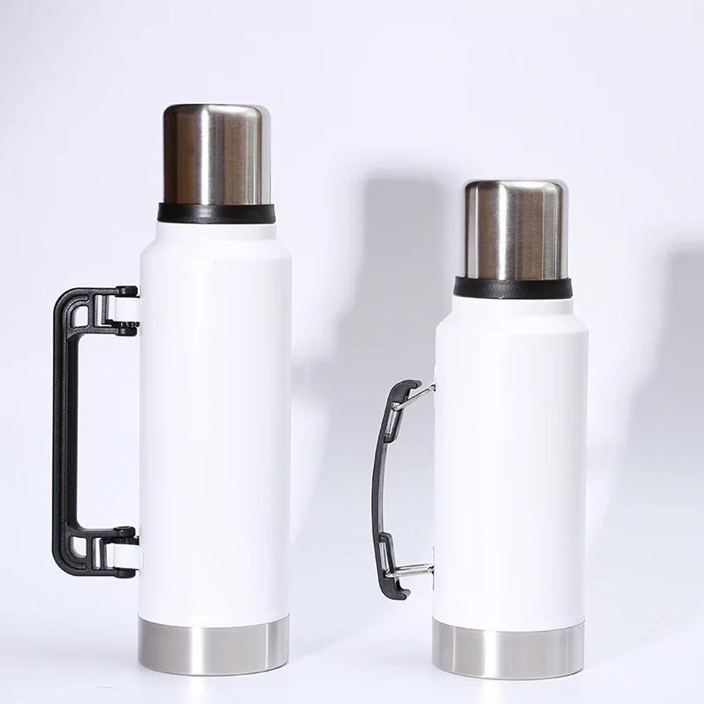 Wanto New Design Peru Large Non Spill Easy Carry Handle Double Wall Vacuum Flask Water Bottle Thermos With Customizable Logo