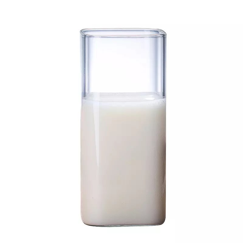 High Quality Coffee Cup Square High Borosilicate Glass 3.3 Glass Cups Coffee Mugs With Customized Logo