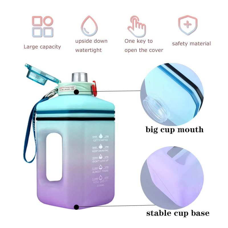 Hot Sell 1 Gallon 128OZ Leakproof BPA Free Drinking Sports Water Bottle Large Capacity Gym Sports water Bottles