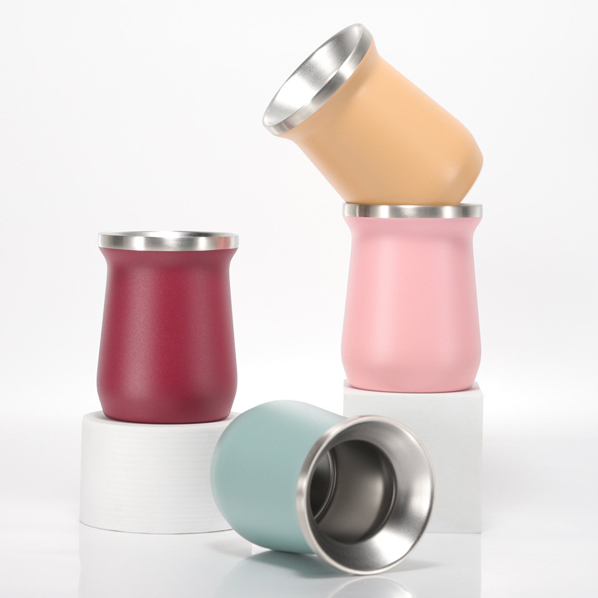 Customized Logo Wholesale Double Wall Stainless Steel Beer Mug Tankard Vacuum Flask With Handle