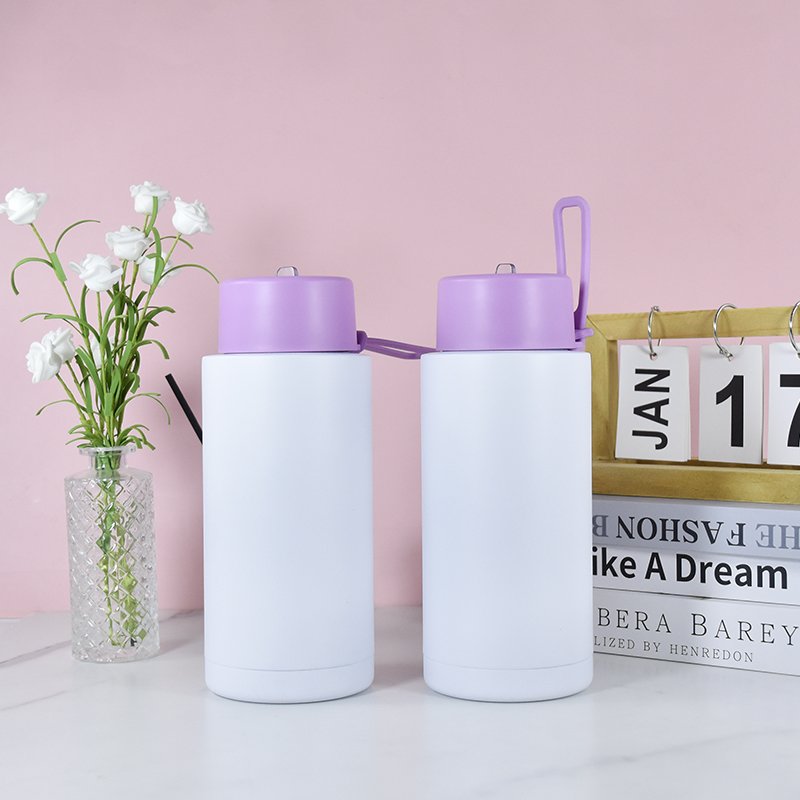 US warehouse stocked 34oz sublimation Water Bottles Insulated Metal Vacuum Flask Double Wall Stainless Steel Sport Water Bottle