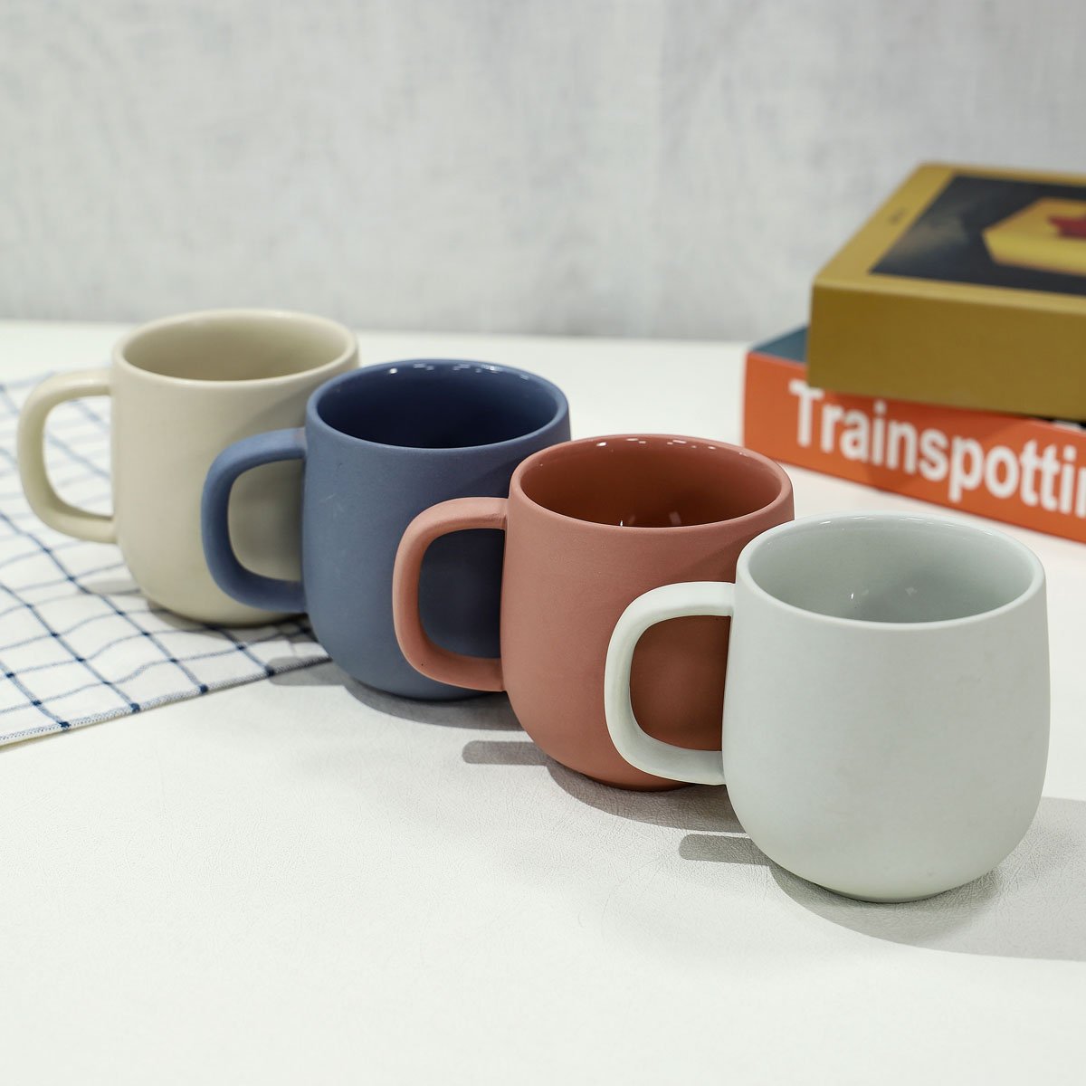 nordic handmade 350ml christmas stoneware cappuccino mug wholesale ceramic coffee mugs for tea