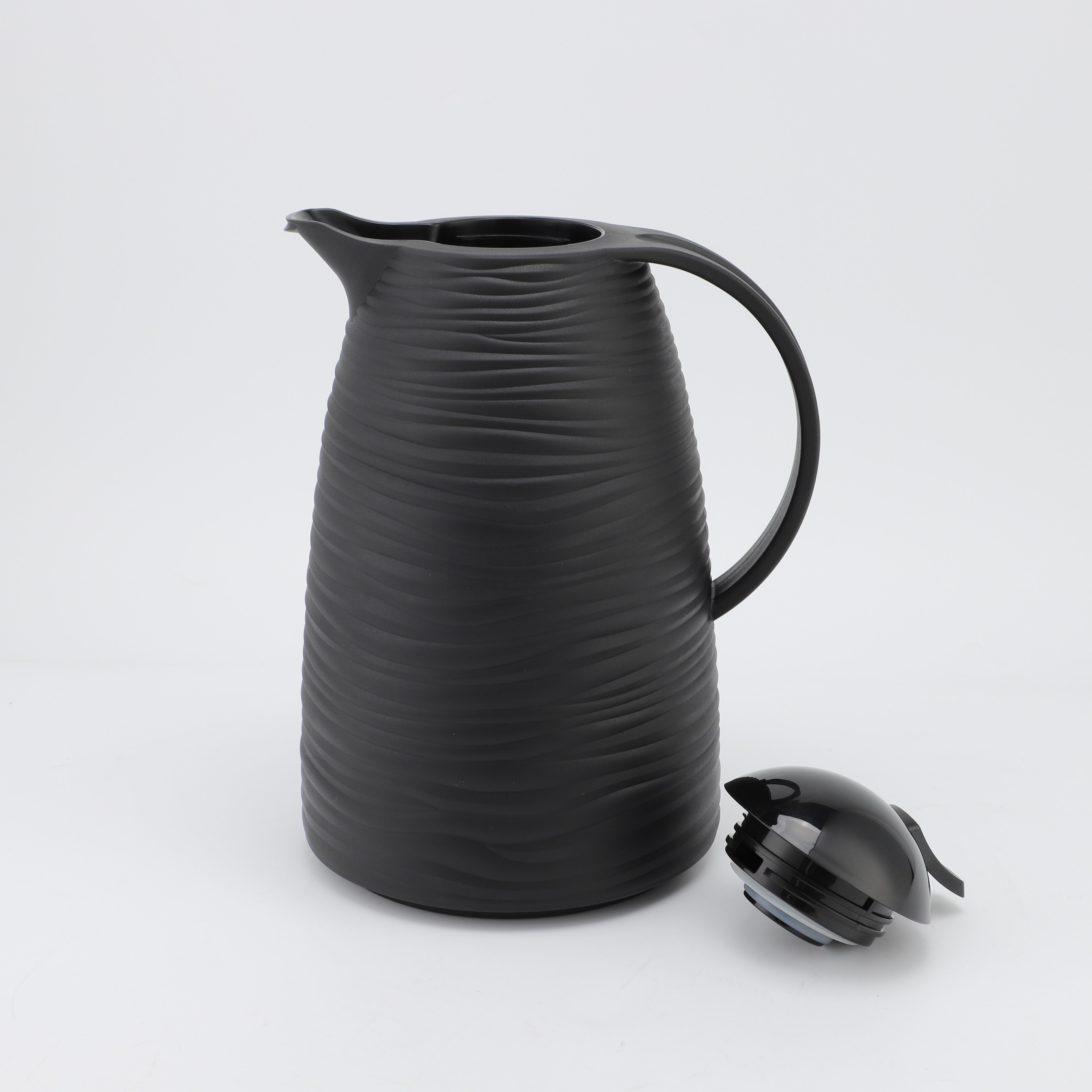 Arabic Dallah New Arrival Plastic Body Pink Glass Refill Vacuum Flask High Quality Insulated Thermos Flask Kettle Coffee Pot