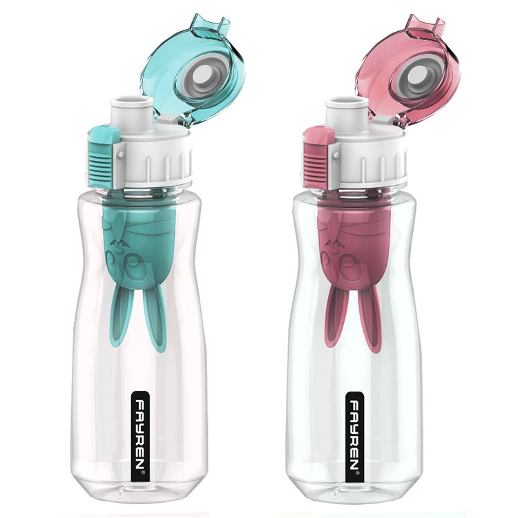 FAYREN cute kids water bottle plastic water bottles smart 450ml water bottle