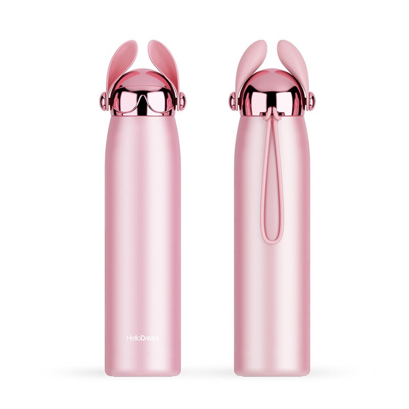 Thermos Water Bottle Puppy Cartoon Design Custom logo Double Wall 12oz Insulated Stainless Steel Metal Thermal Vacuum Flask