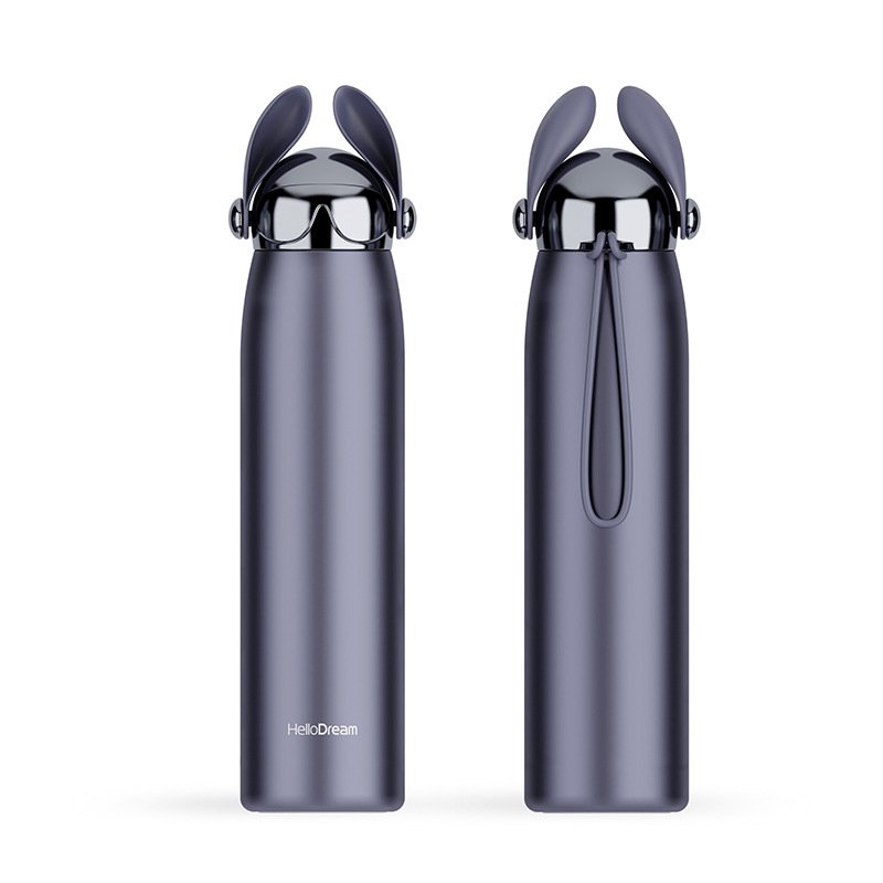 Thermos Water Bottle Puppy Cartoon Design Custom logo Double Wall 12oz Insulated Stainless Steel Metal Thermal Vacuum Flask