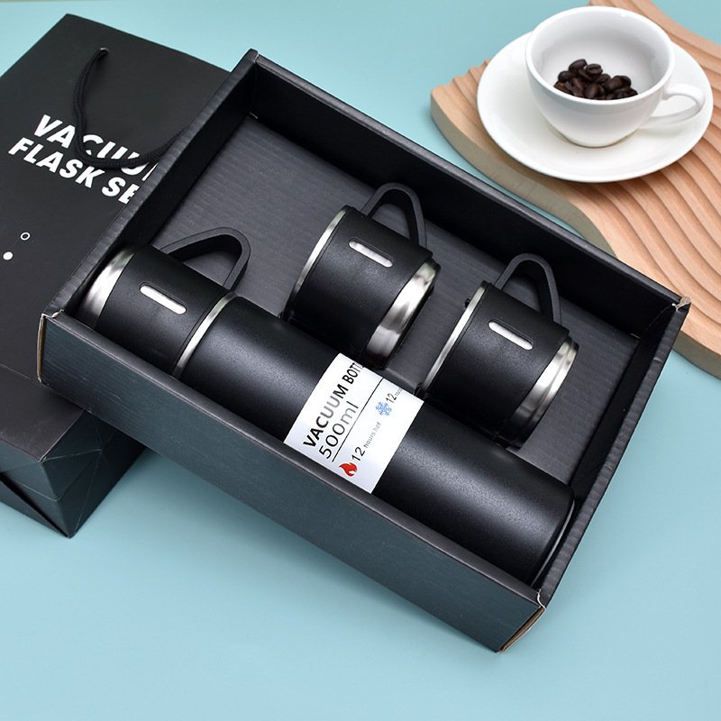 New Gift Box Set 304 Stainless Steel Thermos Cup Men's and Women's Portable Business Tea Cup Gift