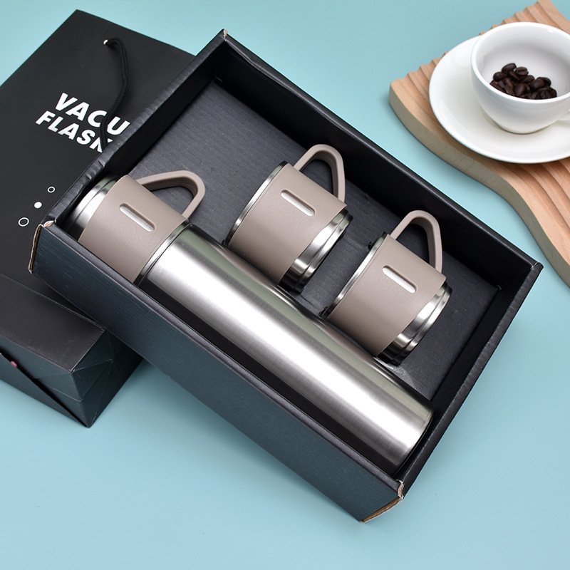 New Gift Box Set 304 Stainless Steel Thermos Cup Men's and Women's Portable Business Tea Cup Gift