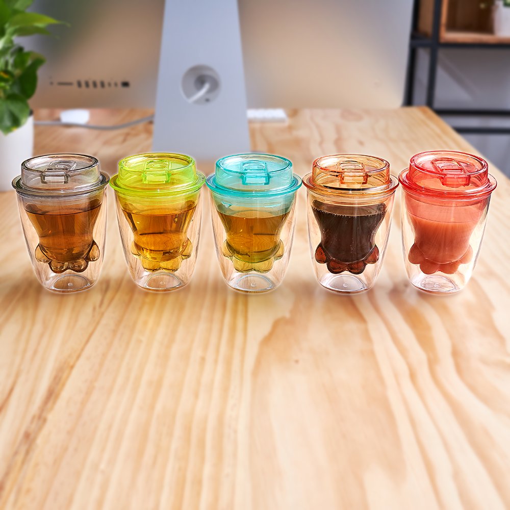 Custom Logo Food-grade Double Wall Coffee/Tumbler Mug Plastic Straw Cup with Tumbler Production