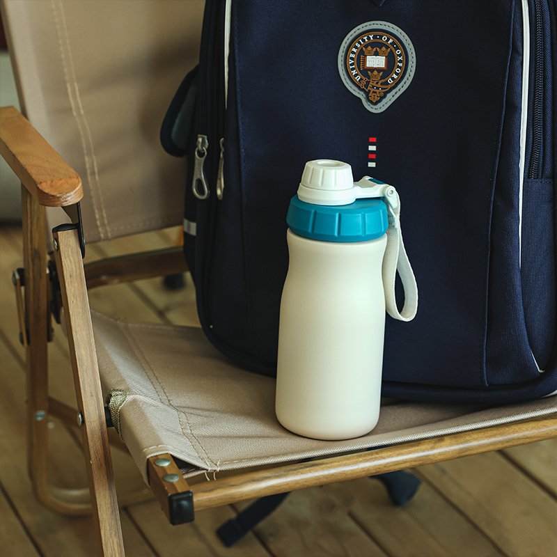 Hot Sale 14oz Double Wall 304 Stainless Steel Water Bottle BPA-Free Customizable Logo Big Mouth Vacuum Flask Kids Sport Style