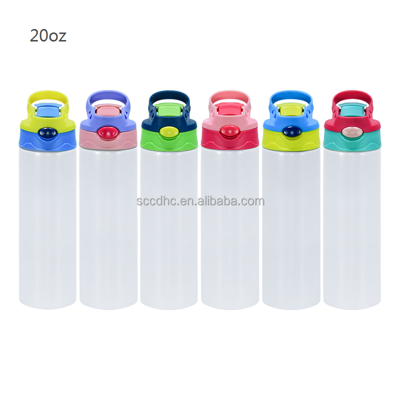 USA 12oz Double Wall Insulated Baby Cup spill proof Stainless Steel Sublimation Blank straight Kid Water Bottles for kids school