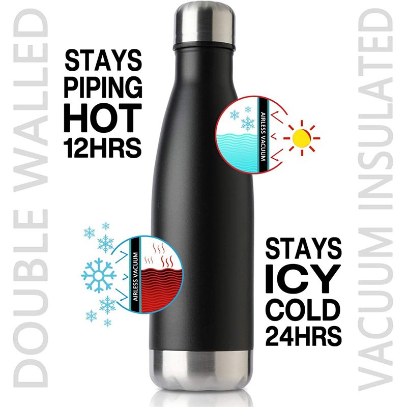 Vacuum Flasks & Thermoses Insula With Insulated 500ml Stainless Steel Thermal Vacuum Thermos Cola 24 hrs Cold Hot Woter Bottle