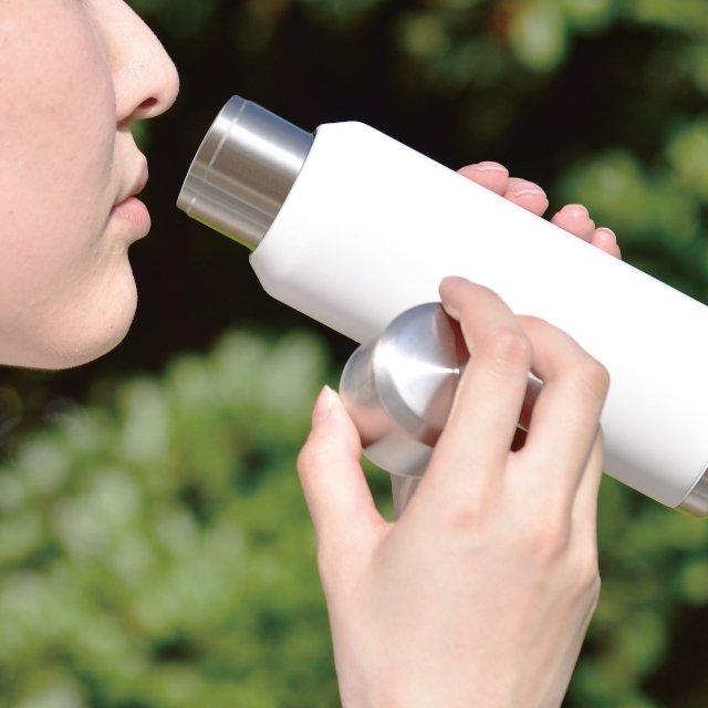 IM-0007 IMIO stainless steel water bottles tumblers vacuum flasks slim bottle 300ml white