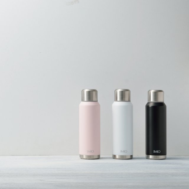 IM-0007 IMIO stainless steel water bottles tumblers vacuum flasks slim bottle 300ml white