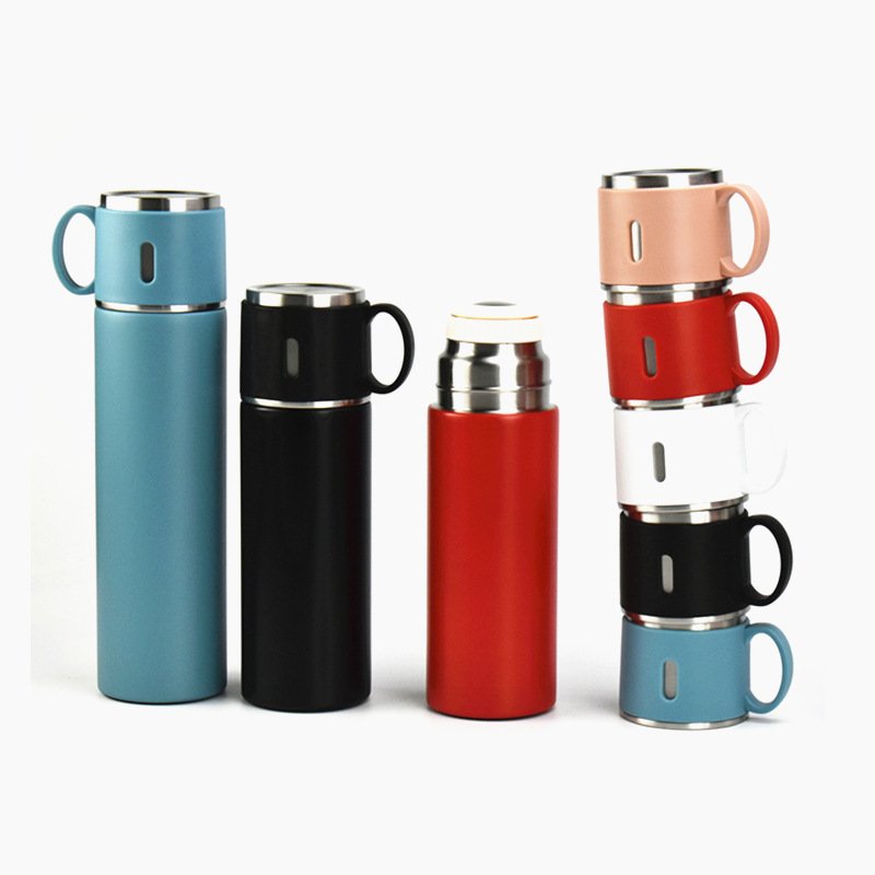 500ml New Arrivals Thermos Set Stainless Steel Vacuum Flask Gift Set With Two Cups