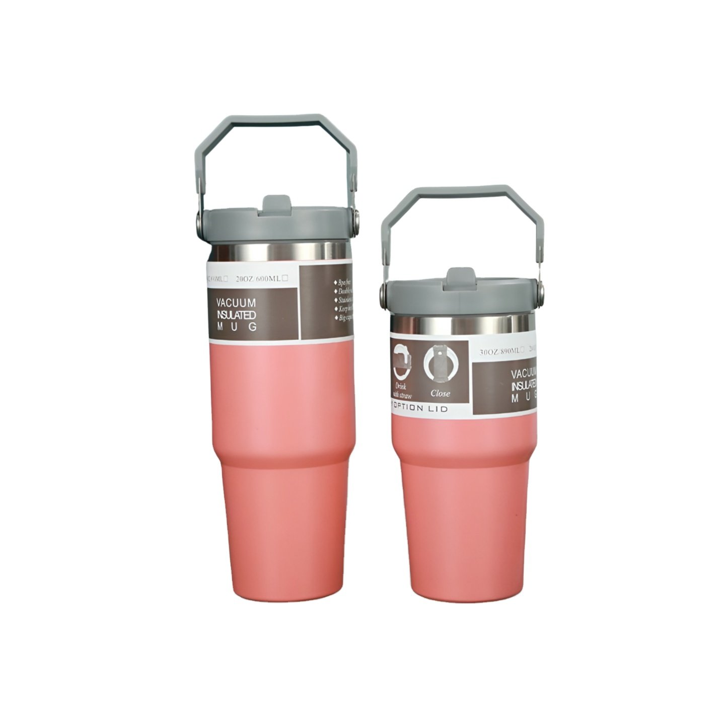 Wholesale 20oz 30oz Stainless Steel Tumbler Vacuum Flask Travel Thermos Water Bottle with Classic Design Lid for Adults
