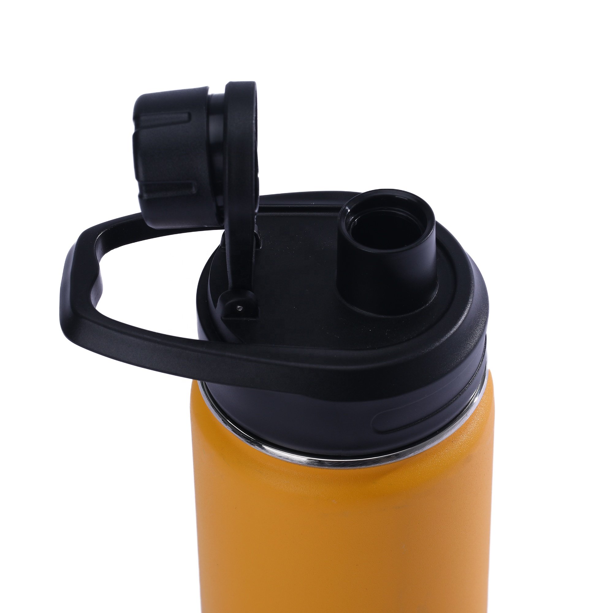 Sports Water Bottle Stainless Steel Flask With Handle Lid Big Capacity 32oz 64oz Outdoor Double Wall