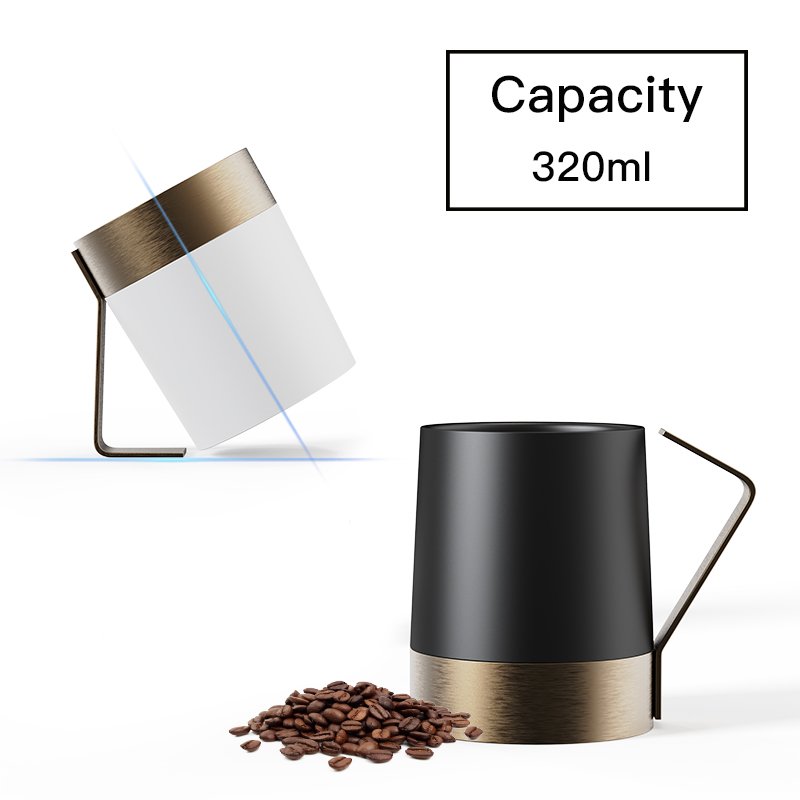 DHPO 320ml metal ceramic creative custom hand painted ceramic cup Korean coffee mugs customizable for latte cappuccino tea