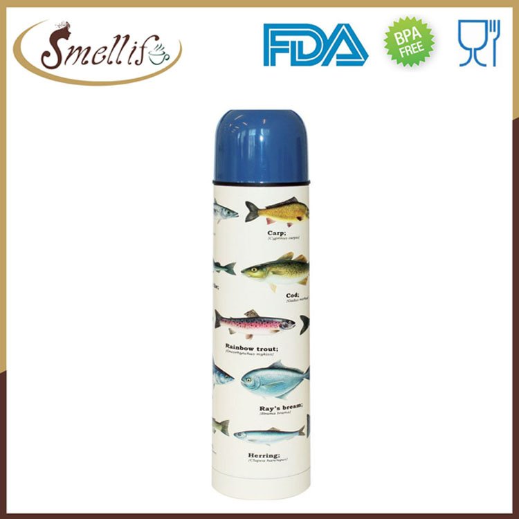 750ml Double wall Stainless Feel thermos vacuum flask with cup