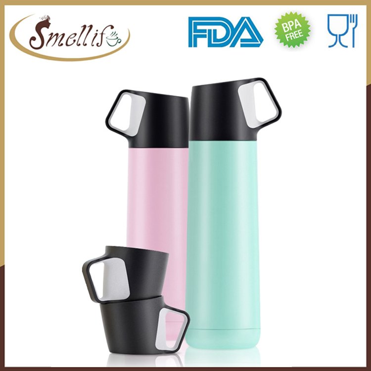 750ml Double wall Stainless Feel thermos vacuum flask with cup