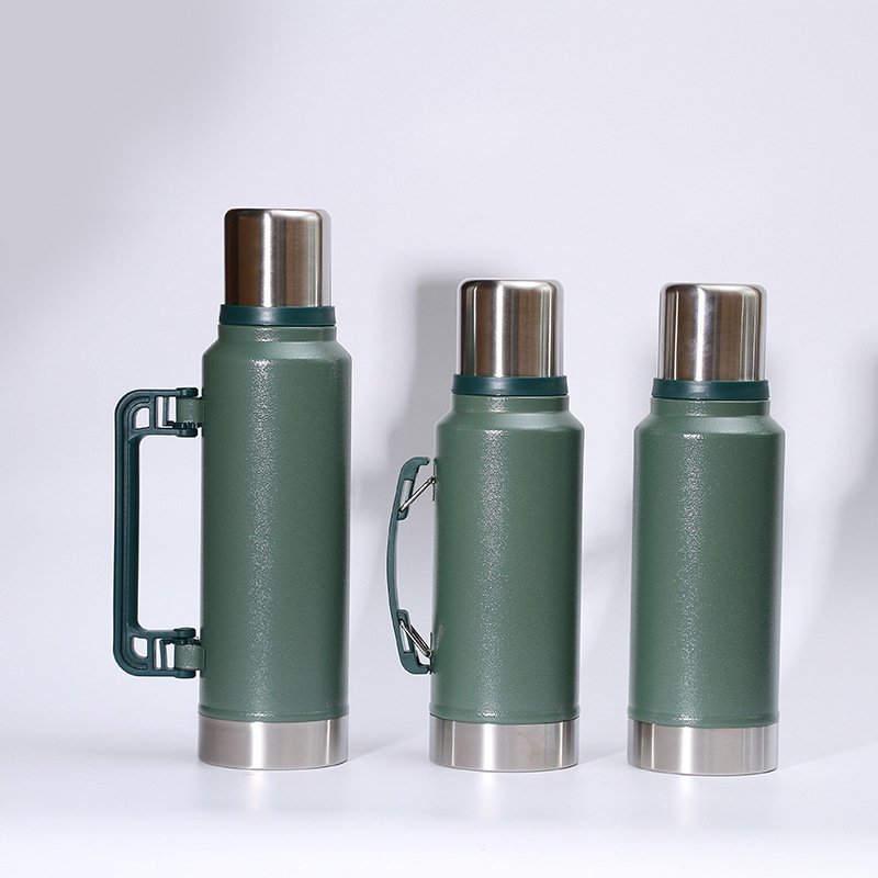 Custom logo Classic Double Wall Thermo Container Travel Pot Stainless Steel Thermos Vacuum Flask for Cold & Hot Beverages
