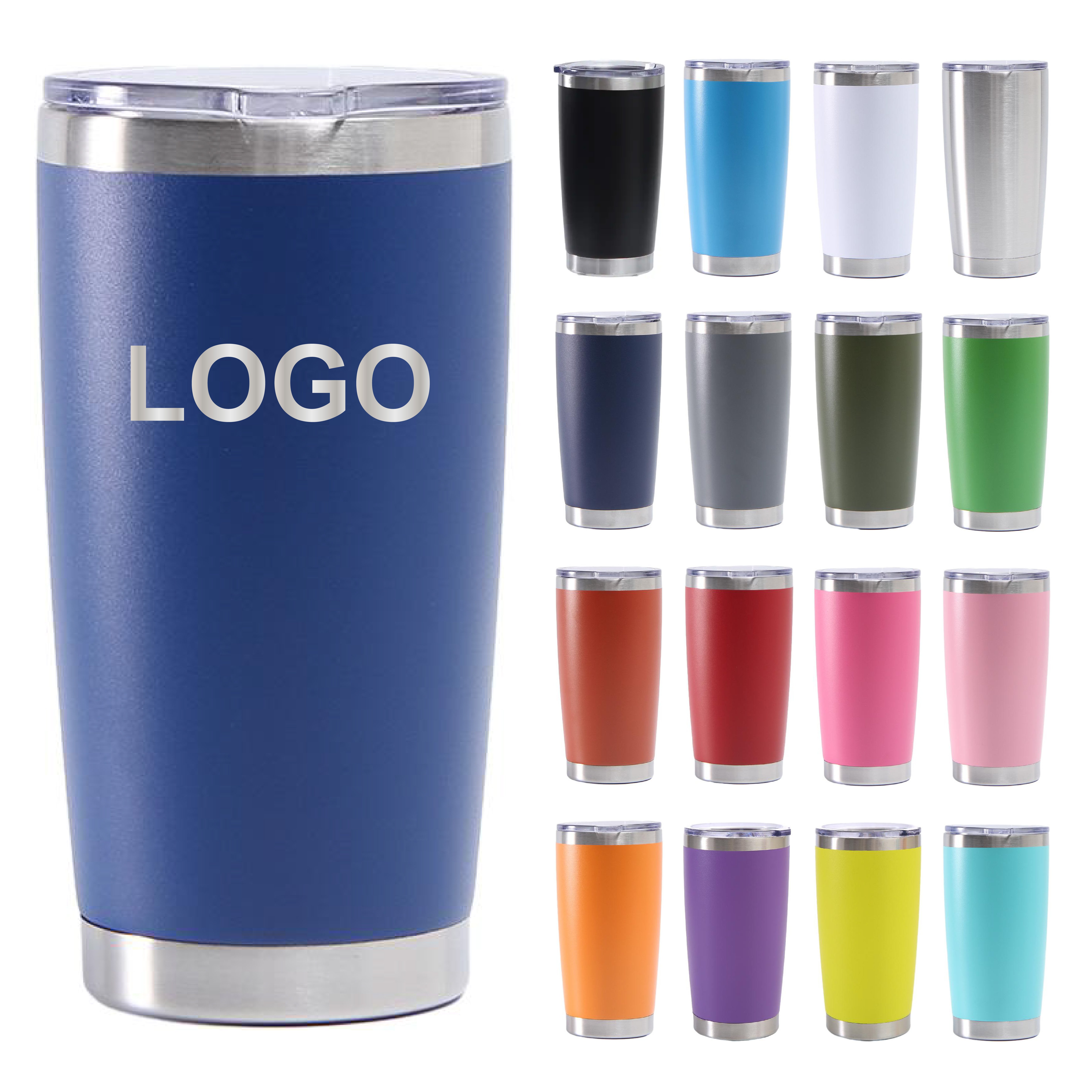 2024 Hot Selling Double Wall Insulated Coffee Tumbler Stainless Steel Travel Mug Straw Wholesale Bulk PC Tumblers Thermos Effect