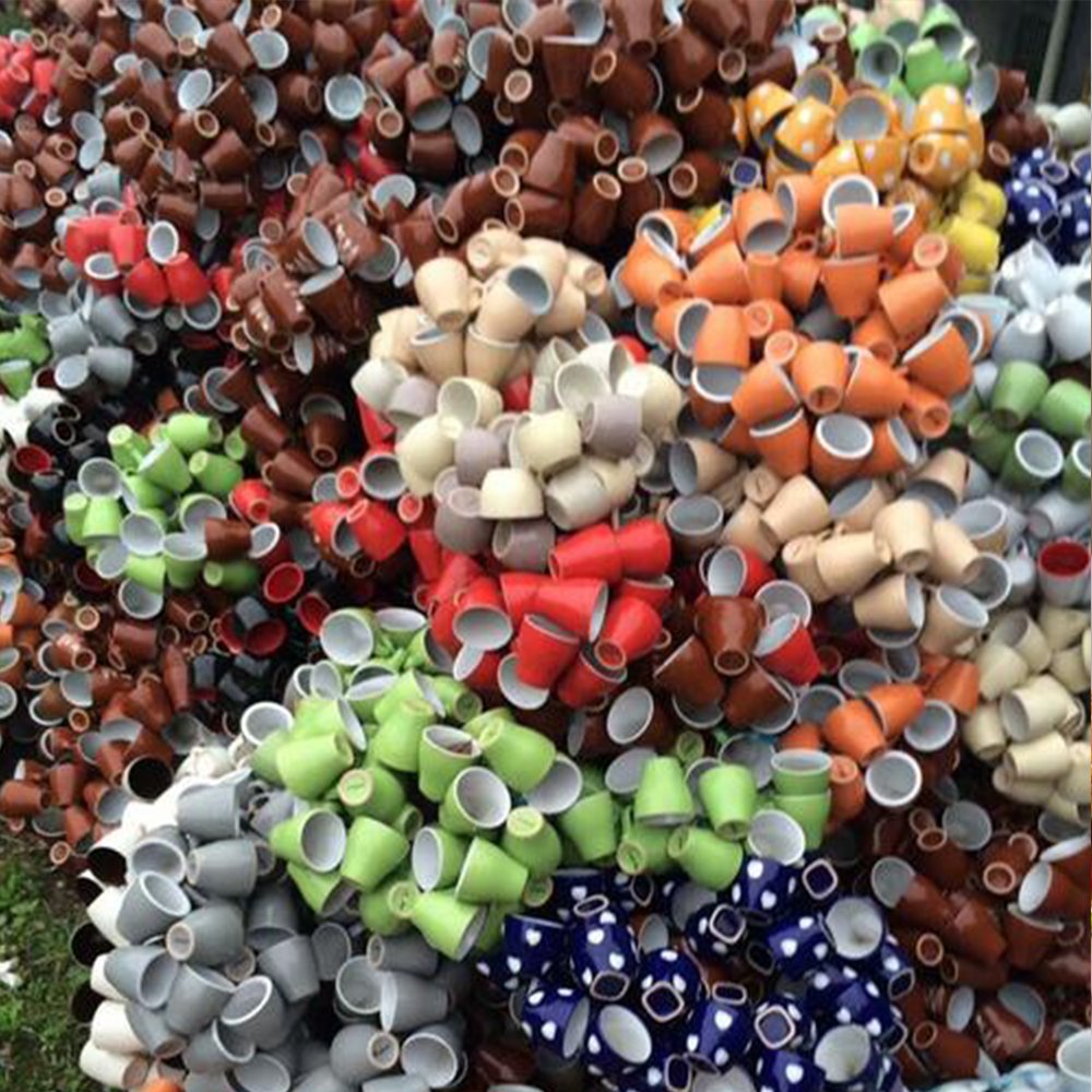 customized wholesale Stock colorful color glaze Ceramic Porcelain Stoneware Coffee Blank White Sublimation Mugs by piece ton