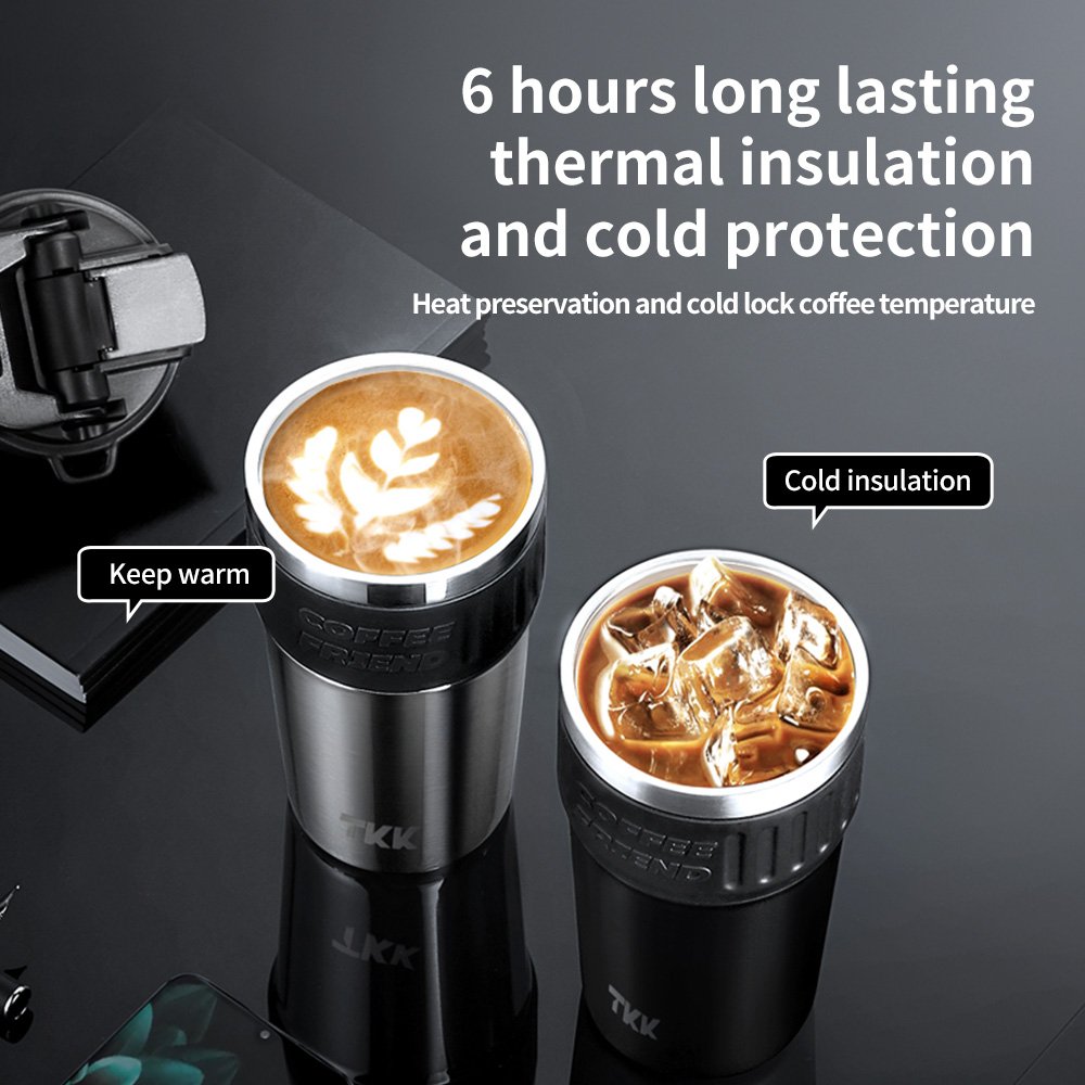 20oz 600ml Insulated Coffee Travel Mug with Straw Double Wall Leak-Proof Thermos Vacuum Reusable Stainless Steel Tumbler