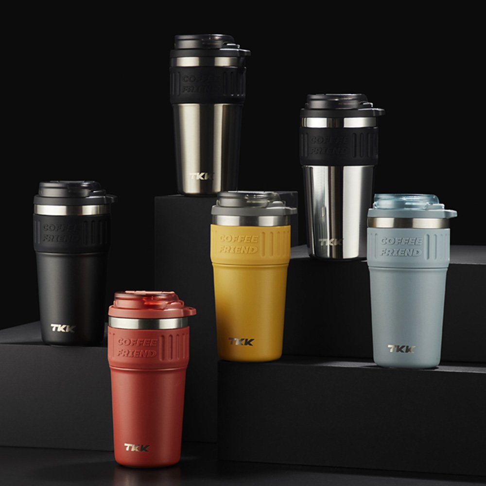 20oz 600ml Insulated Coffee Travel Mug with Straw Double Wall Leak-Proof Thermos Vacuum Reusable Stainless Steel Tumbler