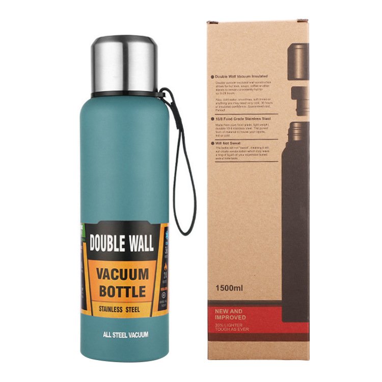 500/750/1000ml Stainless Steel Double Wall Thermos Vacuum Flask Set Insulated Vacuum Flask Thermos