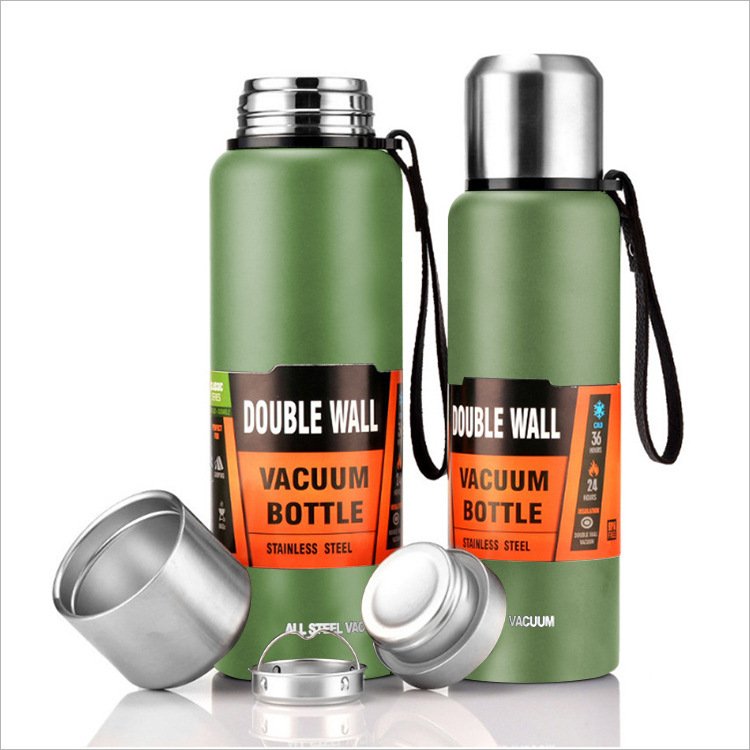 500/750/1000ml Stainless Steel Double Wall Thermos Vacuum Flask Set Insulated Vacuum Flask Thermos