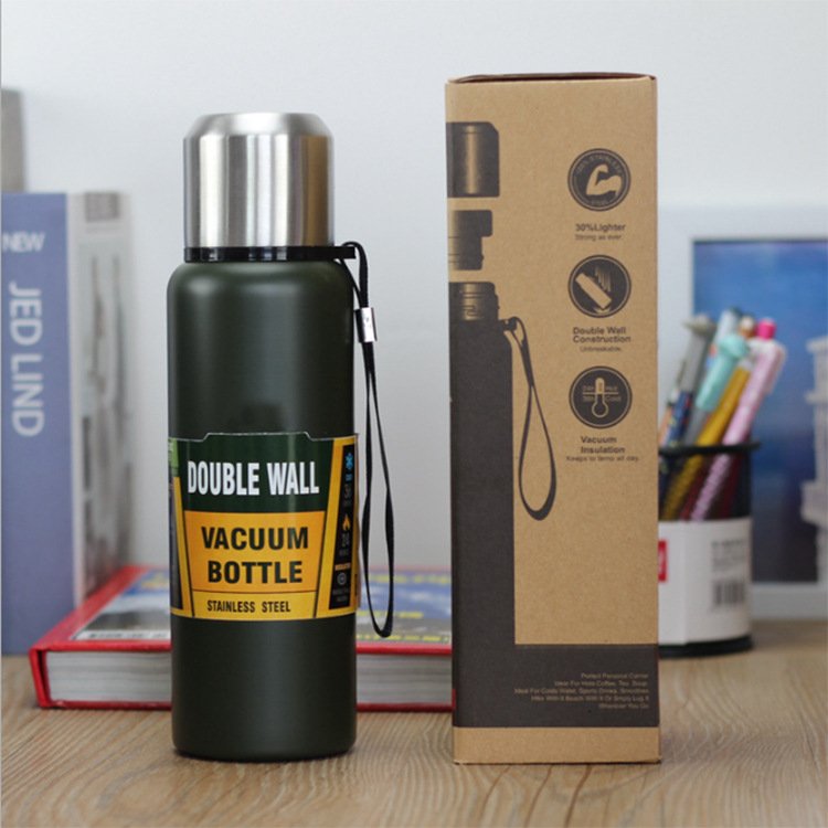 500/750/1000ml Stainless Steel Double Wall Thermos Vacuum Flask Set Insulated Vacuum Flask Thermos