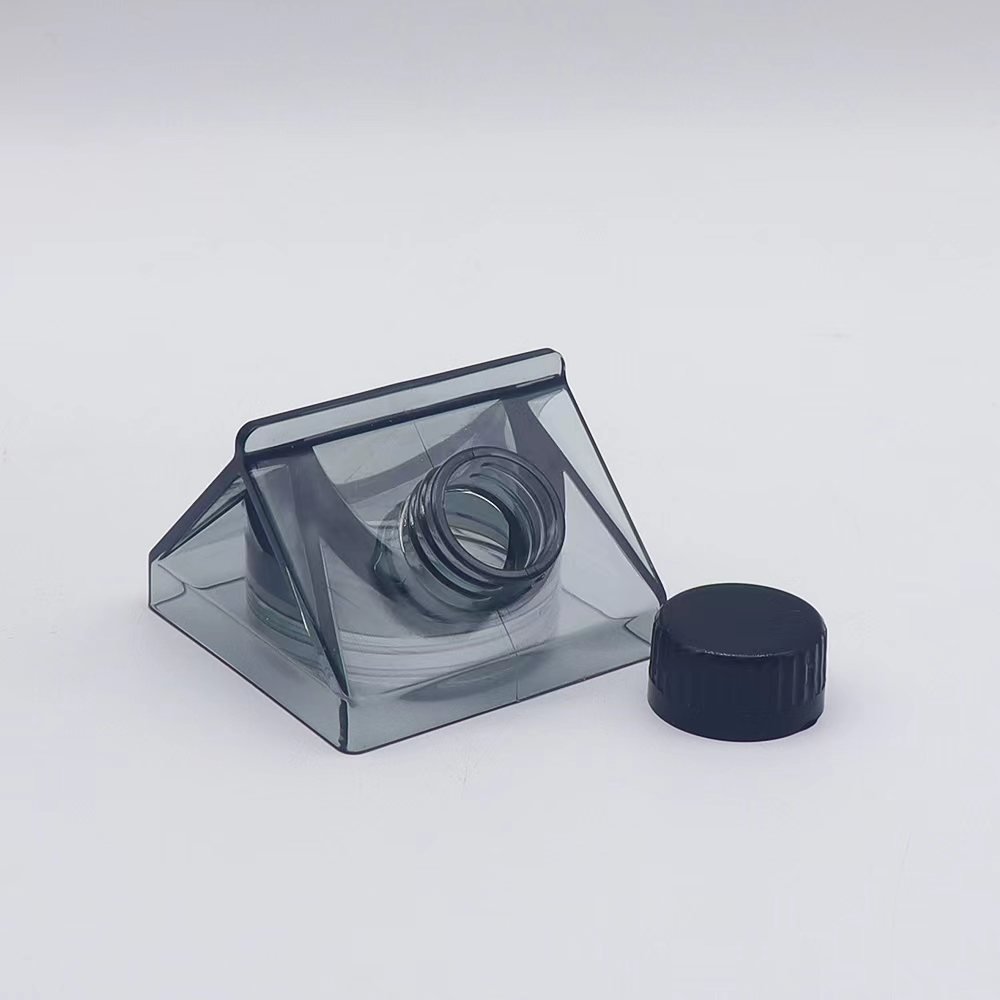 Bpa Free 500ml Plastic Clear Transparent Colored Acrylic Tumbler Milk Carton Box Water Bottle