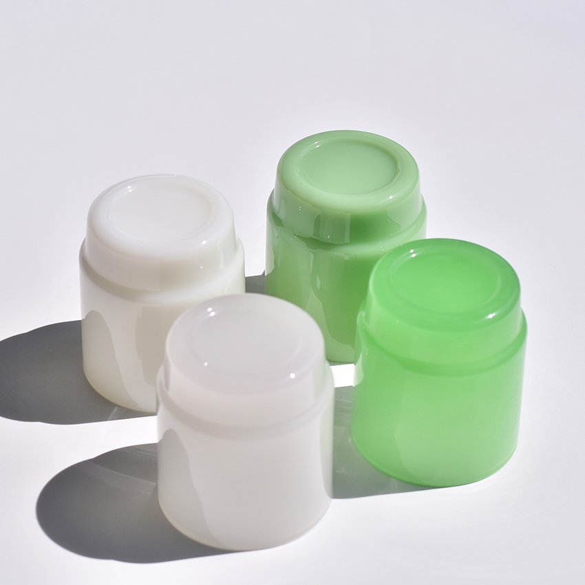 Custom Drinkware Creative Stacked Glass Water Cup Jade Tea Cup High Borosilicate Coffee Cup Glass Mug With Handle
