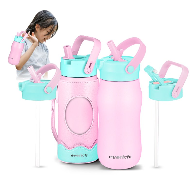Custom Logo Rope Lid Sports Bottles Slim Stainless Steel Insulated Vacuum Flask Water Bottles for AMZ