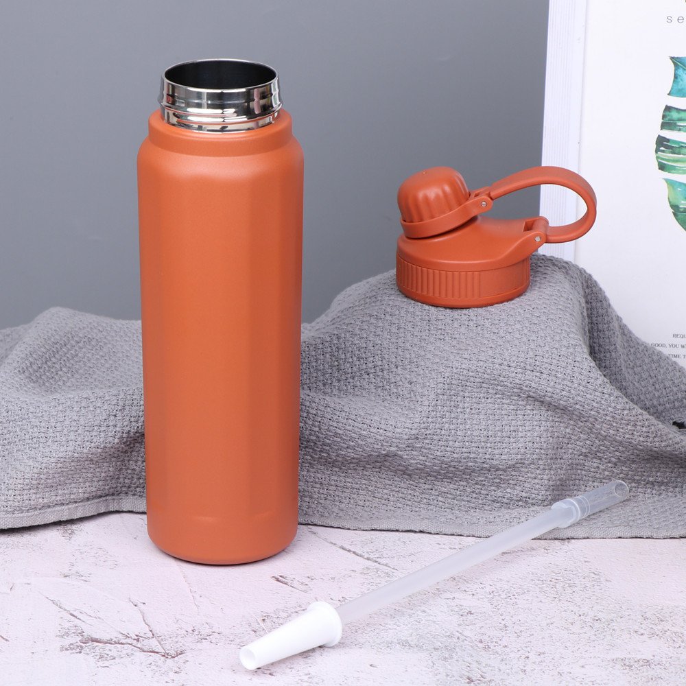 32 Oz Triple Insulated Stainless Steel Wide Mouth Sports Canteen Thermal Water Bottle Vacuum Flask Thermos for Hiking