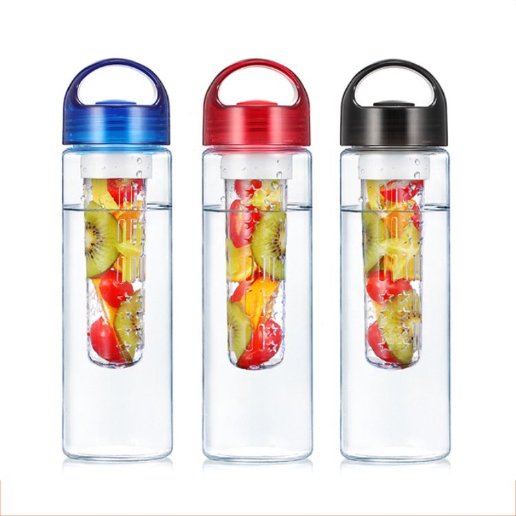 700ml plastic water bottle fruit infuser water bottle bpa free