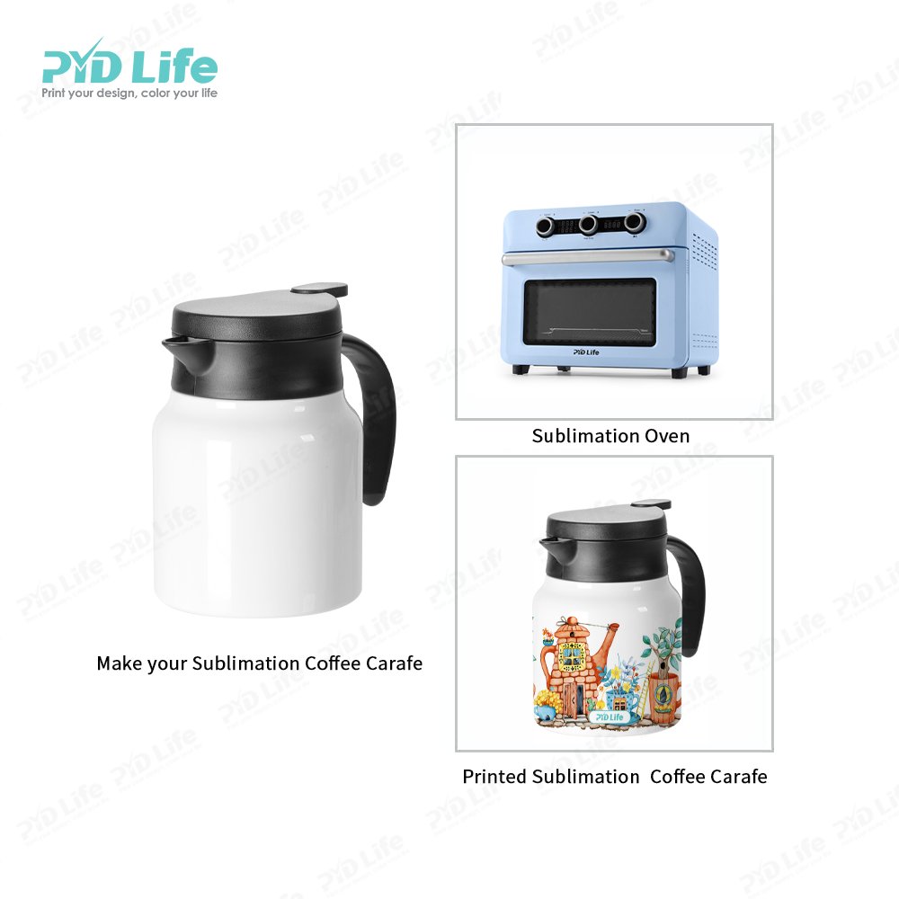 PYD Life New 32oz 1000ml Wholesale Metal Sublimation Blanks Drinking Stainless Steel Coffee Pot Thermos Carafe