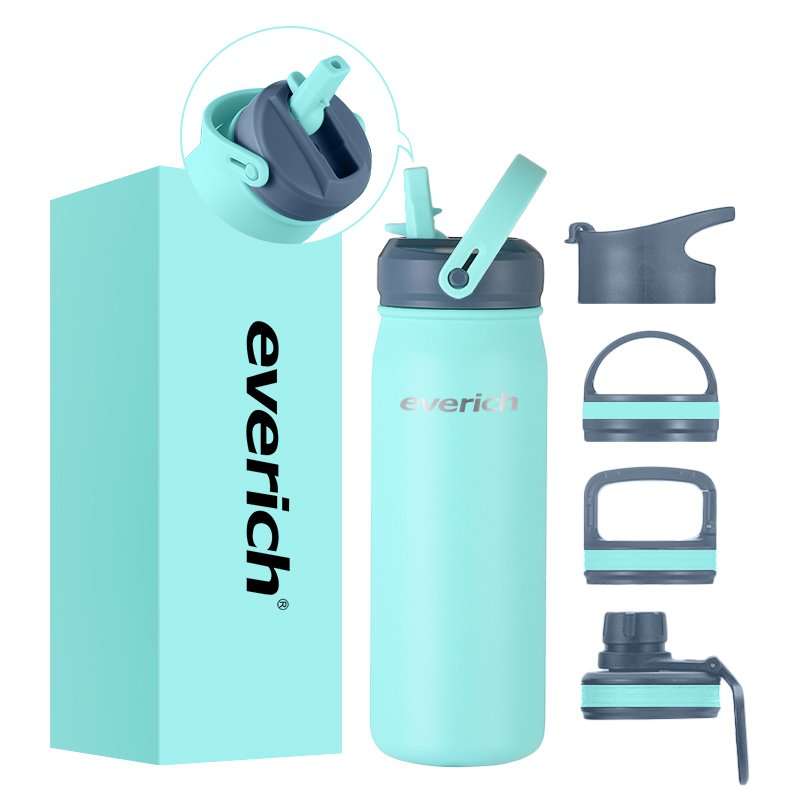 Everich Newest Design 18 /25 oz 304 Stainless Steel Thermal Insulated flask sport drinkingWater Bottles with Tea Infuser